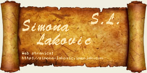 Simona Laković vizit kartica